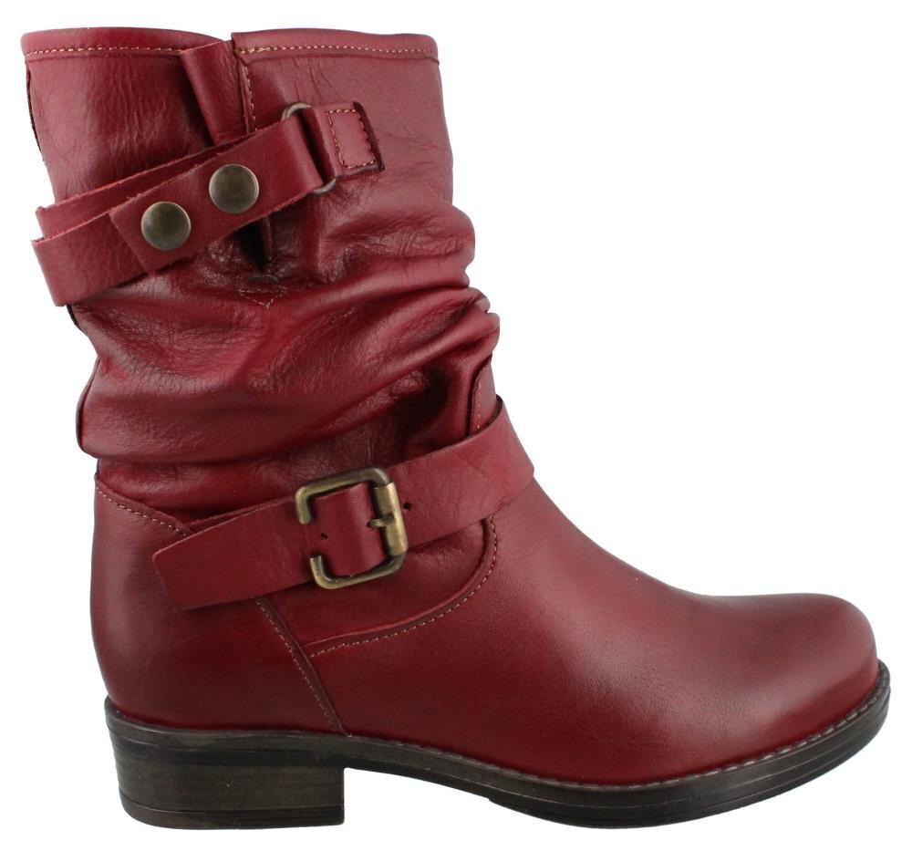 ERIC MICHAEL WOMEN'S LAGUNA BOOT,RED,38 EU/7.5-8 M US